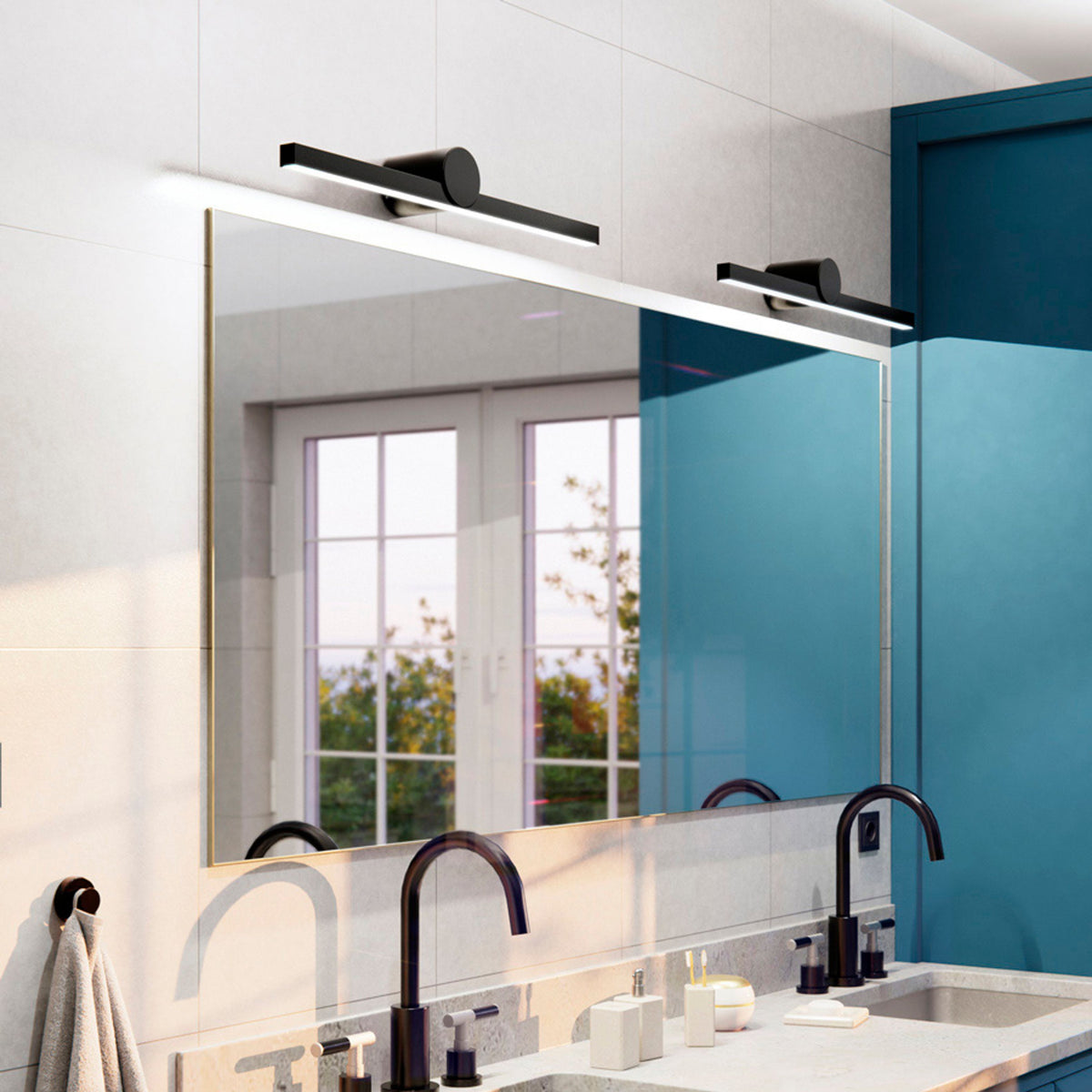 RENDL wall lamp LUISA 60 wall black 230V LED 12W IP54 3000K R13853 2