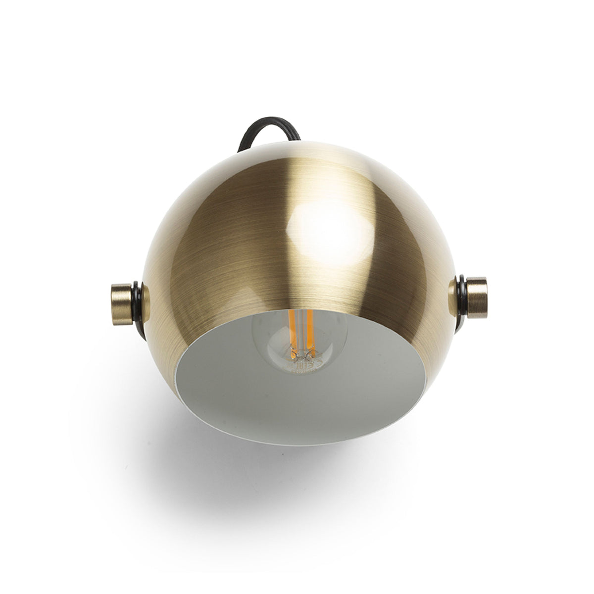 RENDL spotlight AGNETA surface mounted  brushed brass/black 230V LED E27 11W R13895 4