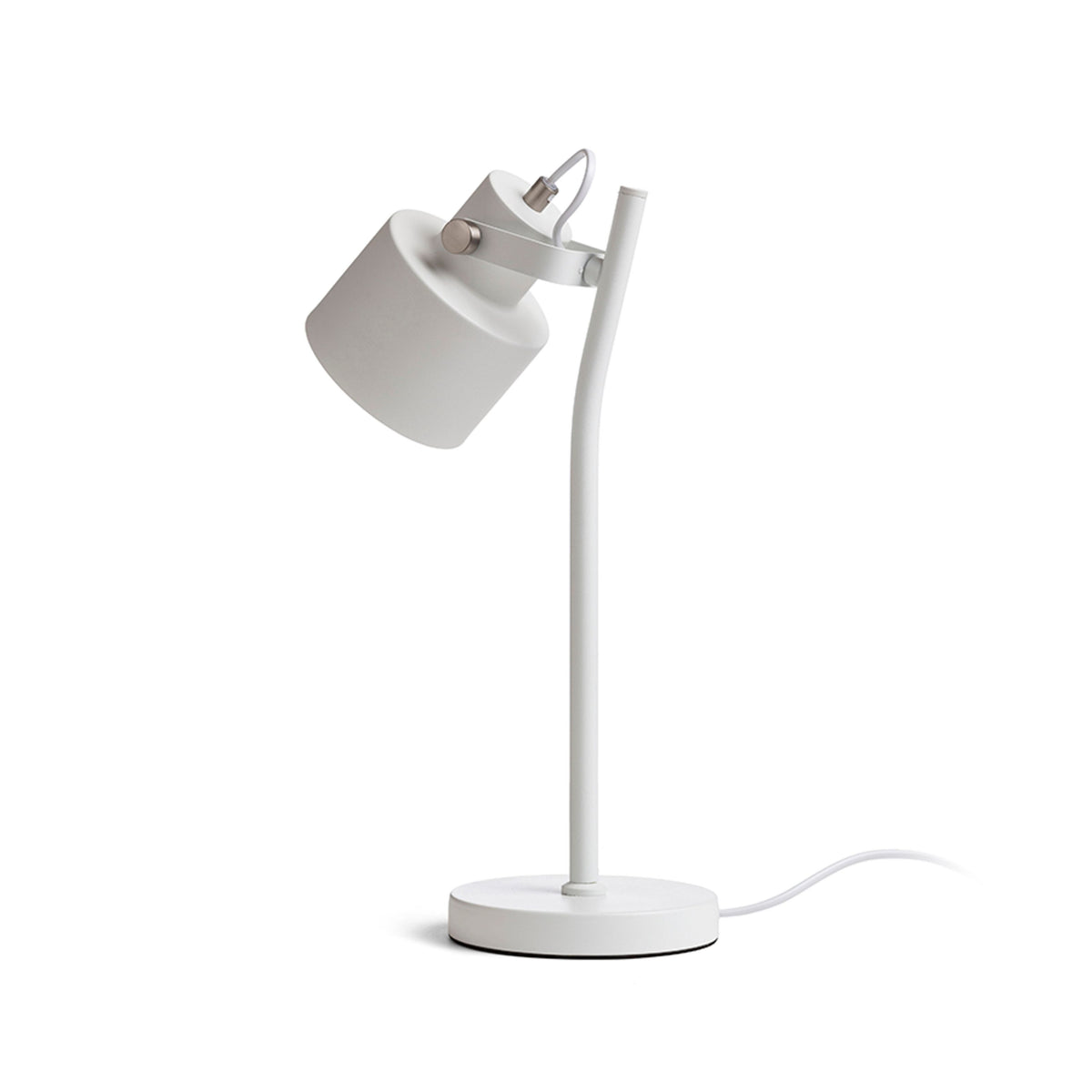 RENDL table lamp CELEIA table matte white matt nickel 230V LED E27 11W R13903 3