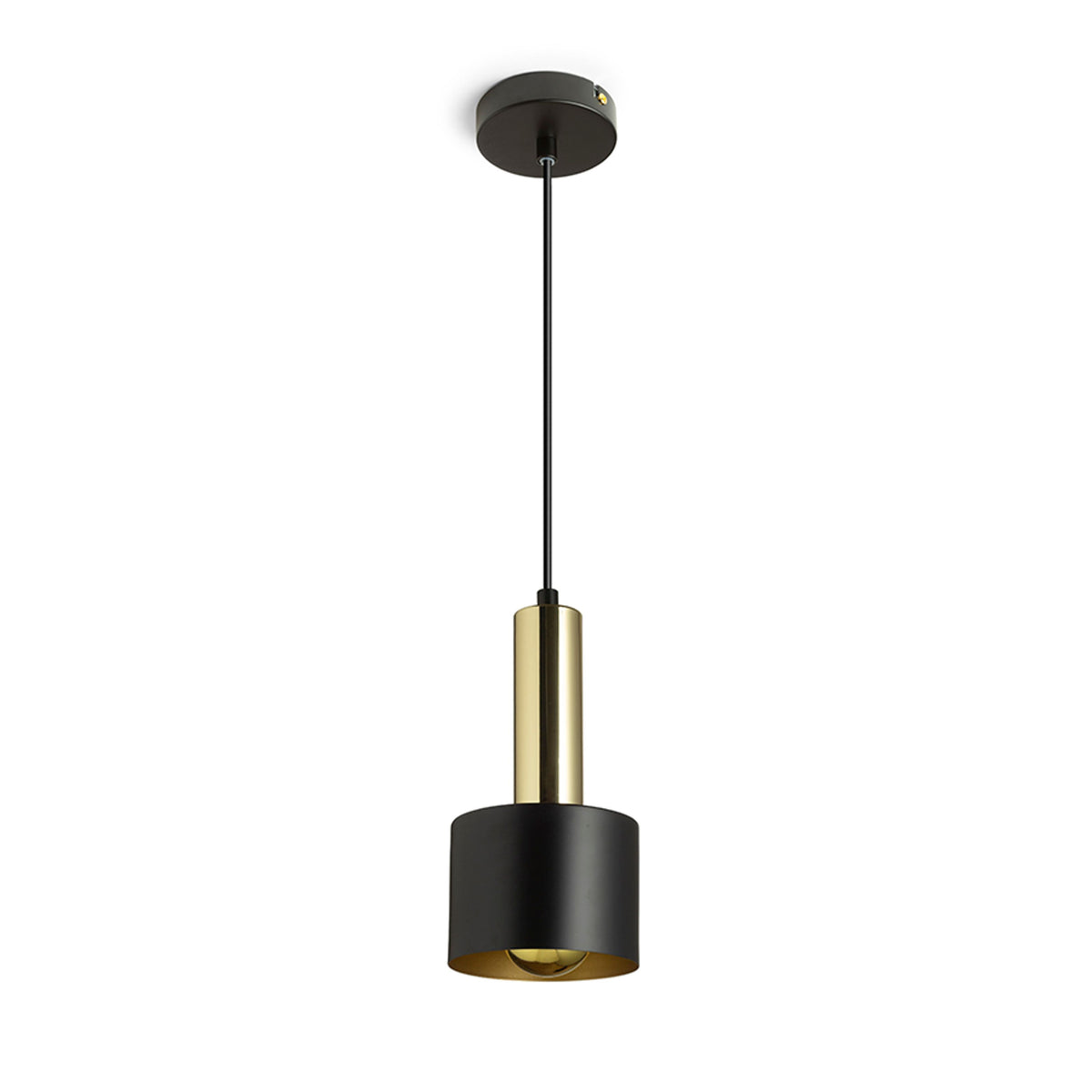 RENDL pendant lamp GIULIA 12 pendant black/gold brown brass 230V LED E27 11W R13909 5