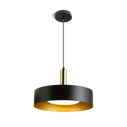 RENDL pendant lamp GIULIA 40 pendant black/gold brown brass 230V LED E27 30W R13913 1
