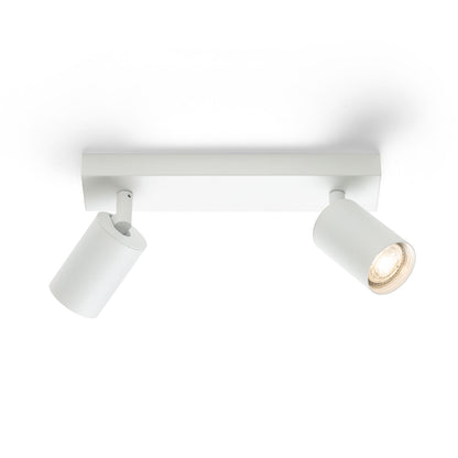 RENDL spotlight DUDE II surface mounted white 230V LED GU10 2x9W R13922 3