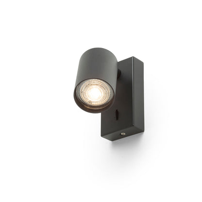 RENDL spotlight DUDE wall black 230V LED GU10 9W R13925 1