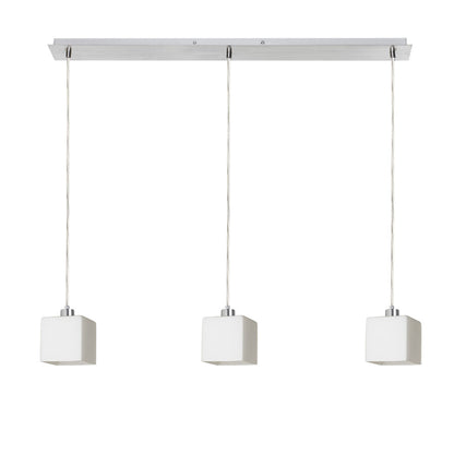 RENDL pendant lamp DADOS III 80 pendant  opal-colored glass/chrome 230V LED E27 3x11W R14022 1