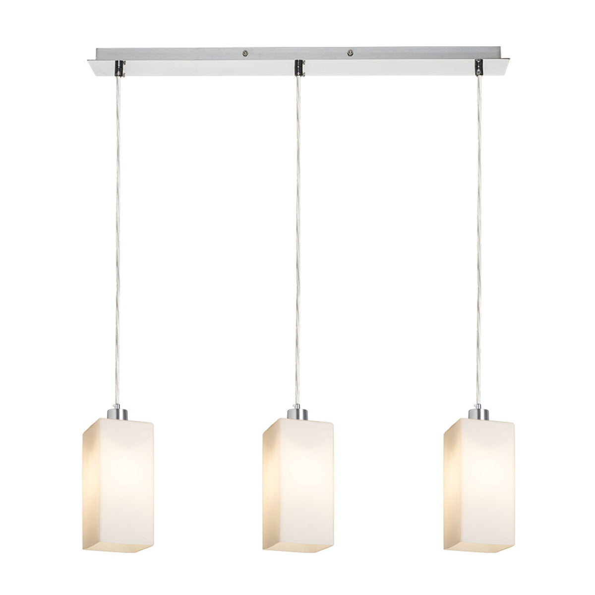 RENDL pendant lamp LIZ III 60 pendant  opal-colored glass/chrome 230V LED E27 3x15W R14024 3