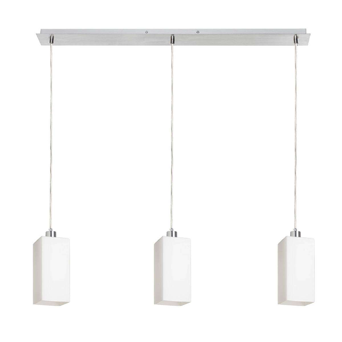 RENDL pendant lamp LIZ III 80 pendant  opal-colored glass/chrome 230V LED E27 3x15W R14028 1