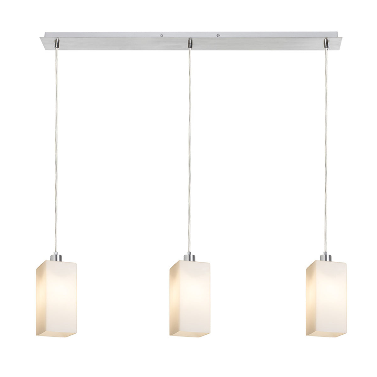 RENDL pendant lamp LIZ III 80 pendant  opal-colored glass/chrome 230V LED E27 3x15W R14028 2
