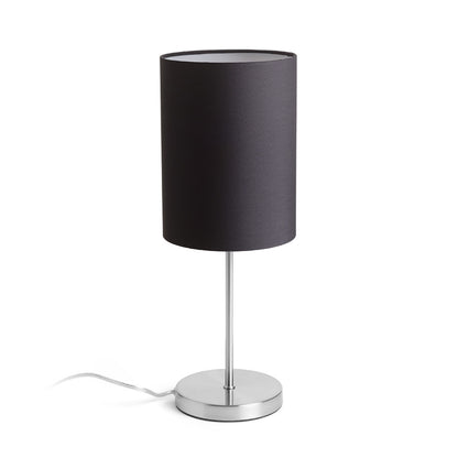 RENDL table lamp NYC/RON 15/20 table  Polycotton black/nickel 230V LED E27 15W R14062 1