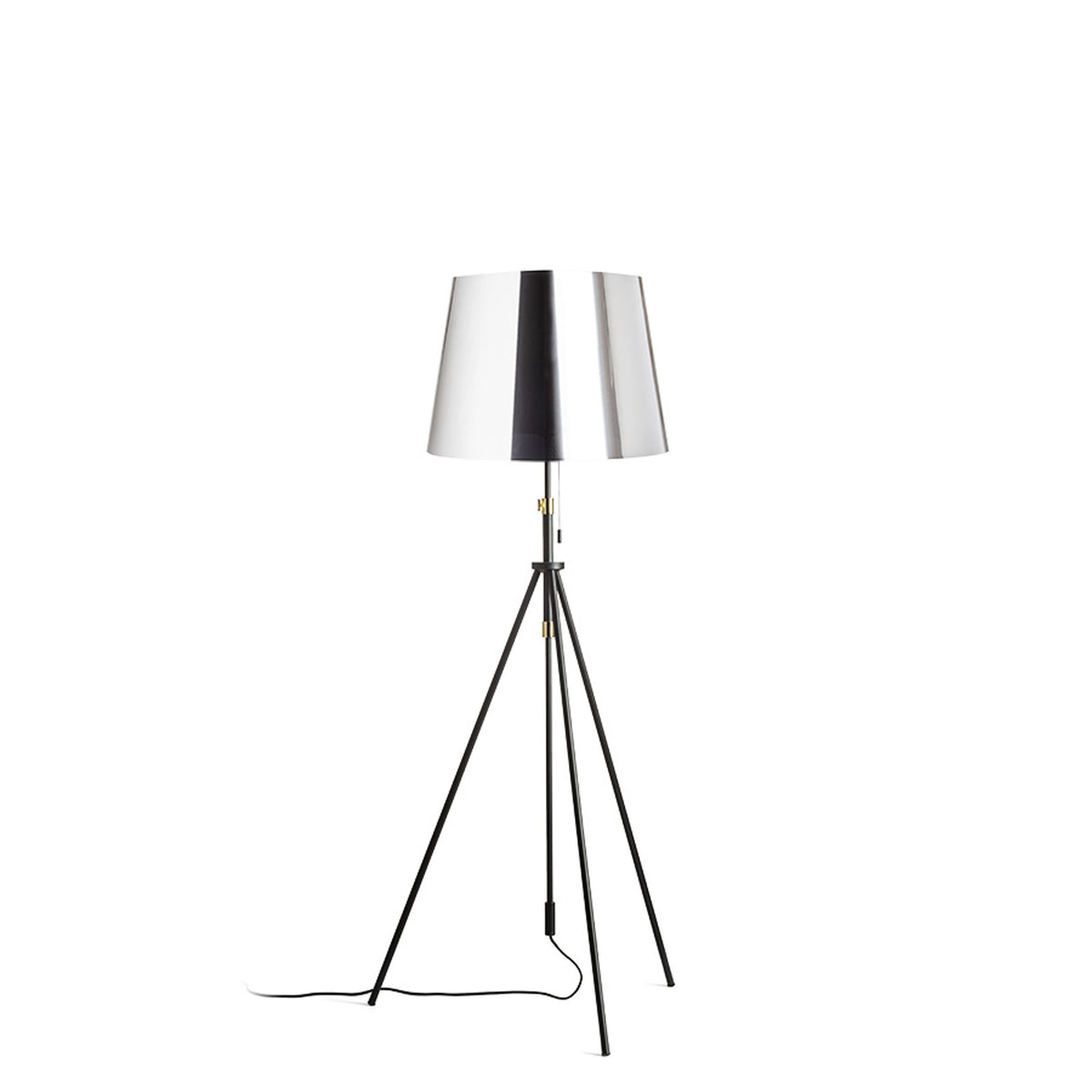 RENDL floor lamp LUTON/ILUSION floor  chrome foil/black/metal 230V LED E27 15W R14065 2