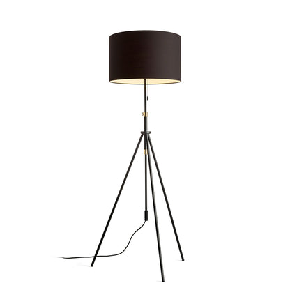 RENDL floor lamp LUTON/RON 55 floor  Polycotton black/black/metal 230V LED E27 15W R14068 1