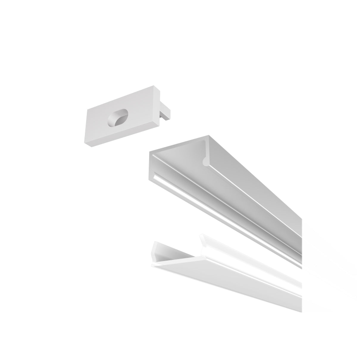 RENDL LED-strip LED PROFILE G surface mounted 1m anodized aluminum/matte acrylic  R14088 2