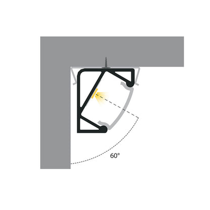RENDL LED-strip LED PROFILE I 30/60 surface mounted 1m anodized aluminum/matte acrylic  R14092 4