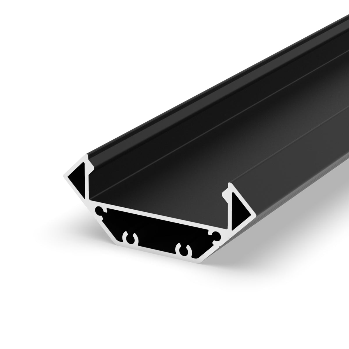 RENDL LED-strip LED PROFILE J surface mounted 1m black matte acrylic/aluminum  R14094 5