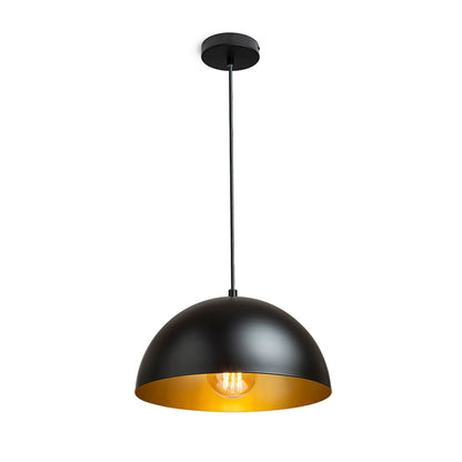 RENDL pendant lamp GLADYS 30 pendant black/gold  230V LED E27 15W R14110 1