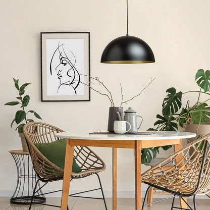 RENDL pendant lamp GLADYS 40 pendant black/gold 230V LED E27 30W R14114 4