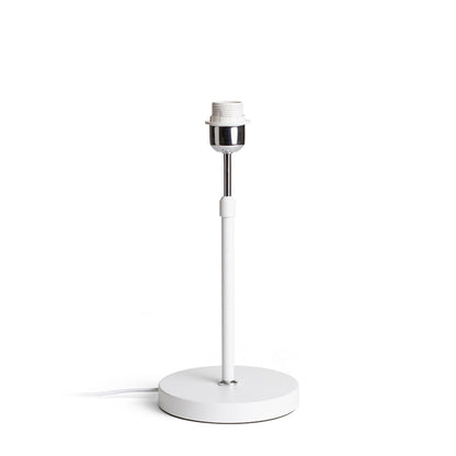 RENDL shades, shade bases, pendent sets EMMETT table base white chrome 230V LED E27 15W R14115 1