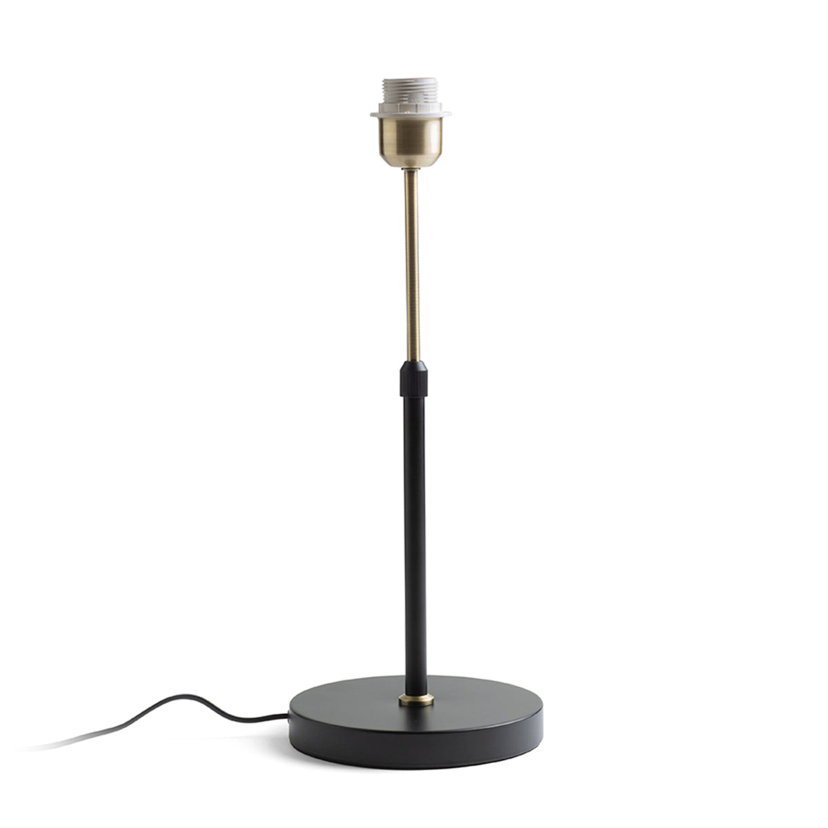 RENDL shades, shade bases, pendent sets EMMETT table base black old brass 230V LED E27 15W R14116 2