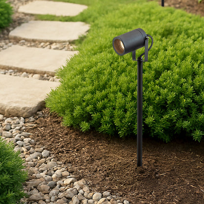 RENDL outdoor lamp NAVONA 47 on spike anthracite grey 230V LED GU10 8W IP65 R14138 2