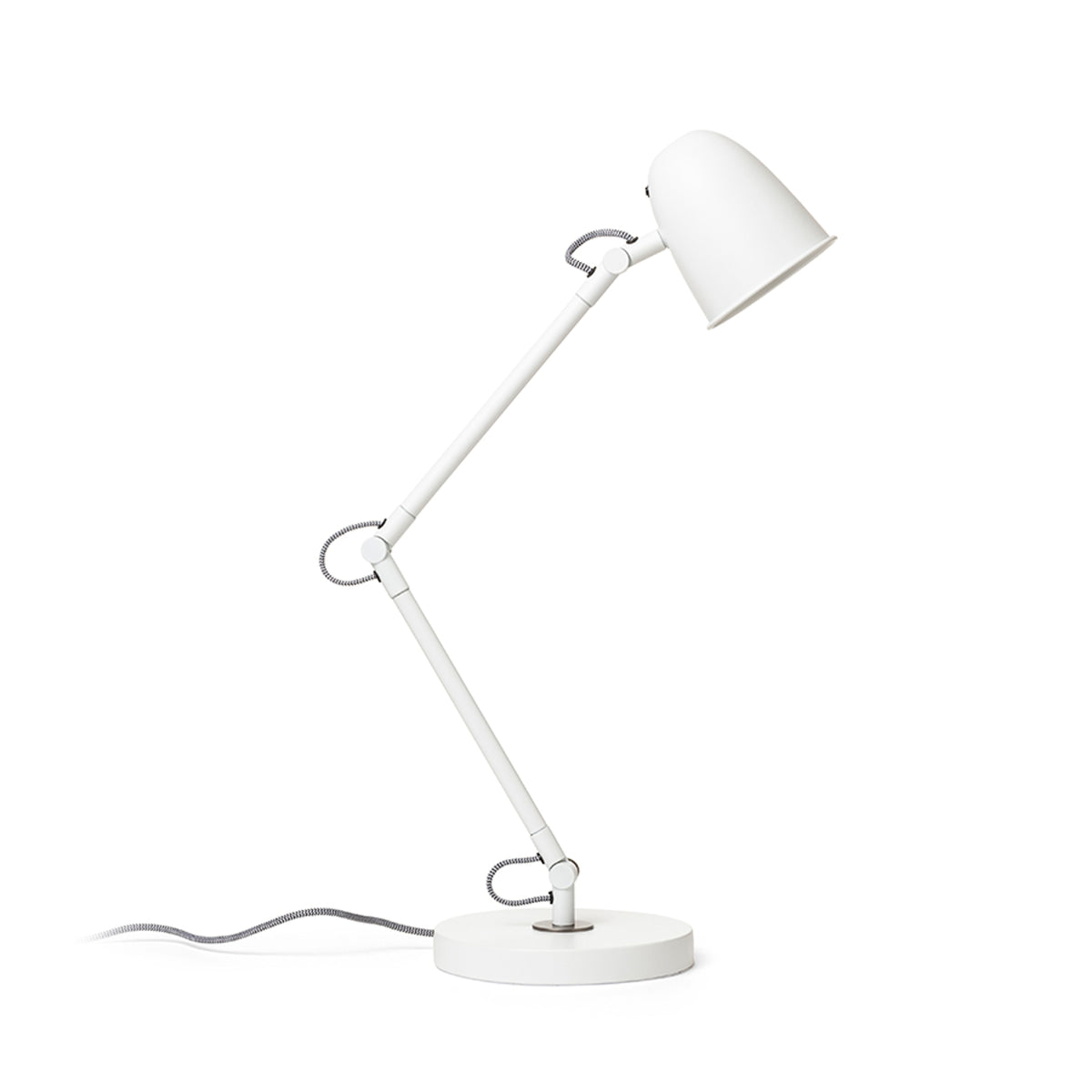 RENDL table lamp DANNY table white matt nickel 230V LED E14 5W R14187 1