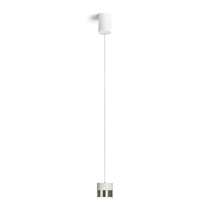 RENDL pendant lamp JUNIPER height adjustable pendant white chrome 230V LED 15W 30°  3000K R14218 1