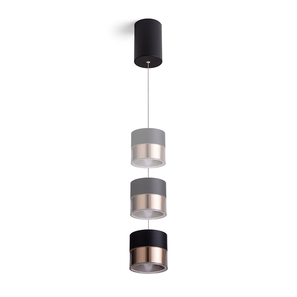 RENDL pendant lamp JUNIPER height adjustable pendant black/gold  230V LED 15W 30°  3000K R14219 3