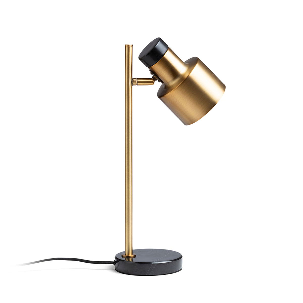 RENDL table lamp DIVINA table brass/black marble decor 230V LED E27 5W R14261 2