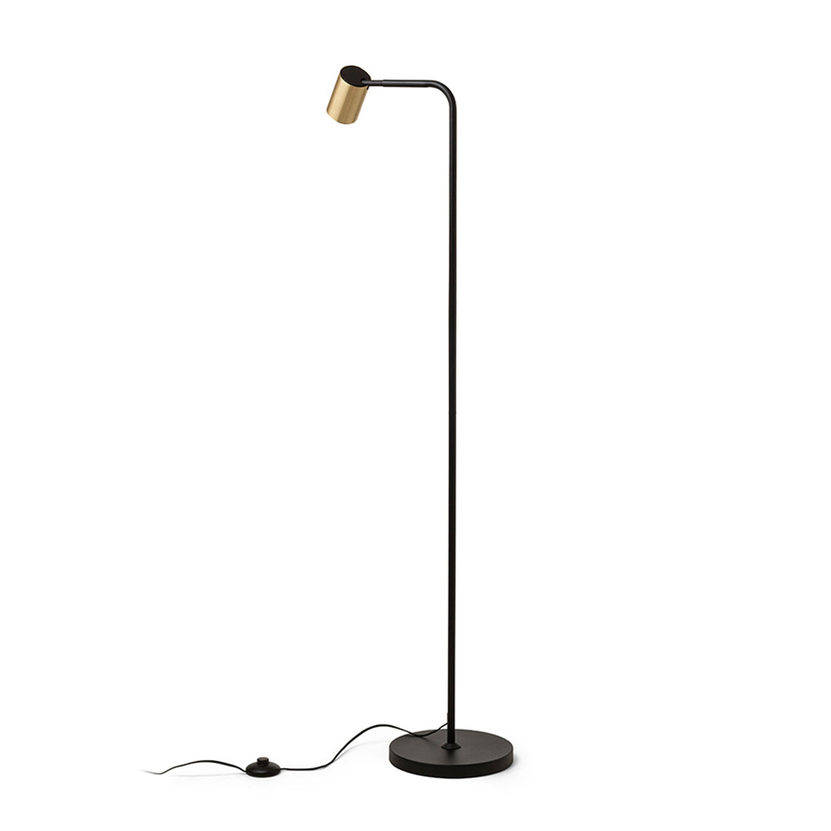 RENDL floor lamp FLYNN I floor black/brushed brass 230V LED GU10 9W R14264 2