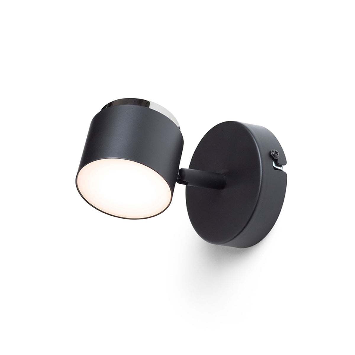 RENDL spotlight NOVA I wall black chrome/frosted acrylic 230V LED 4.2W 3000K R14273 1