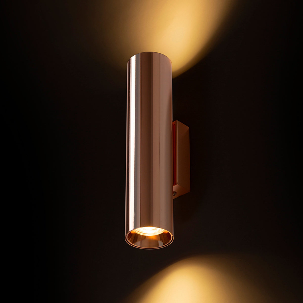 RENDL wall lamp LUKE wall  copper 230V LED GU10 2x7W R14315 4