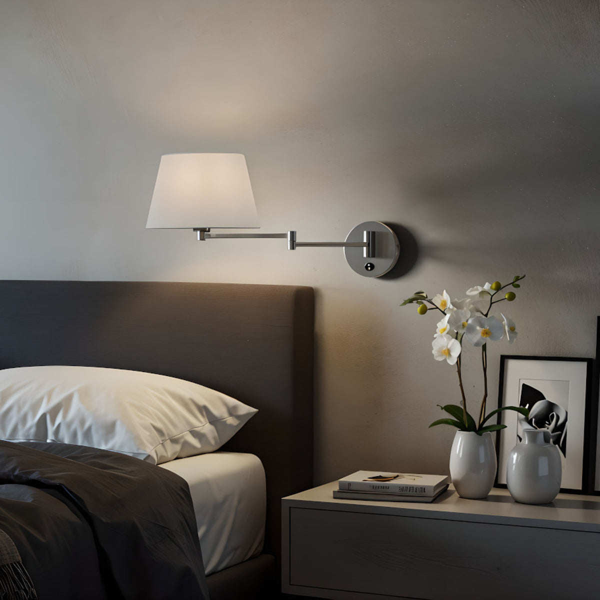 RENDL shades, shade bases, pendent sets AVENIDA wall base  matt nickel 230V LED E27 11W R14376 4