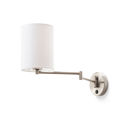 RENDL shades, shade bases, pendent sets AVENIDA wall base  matt nickel 230V LED E27 11W R14376 5