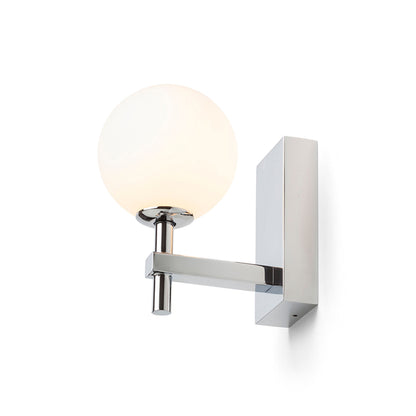 RENDL wall lamp PEGGY wall chrome/opal-colored glass 230V LED G9 6W IP44 R14388 8