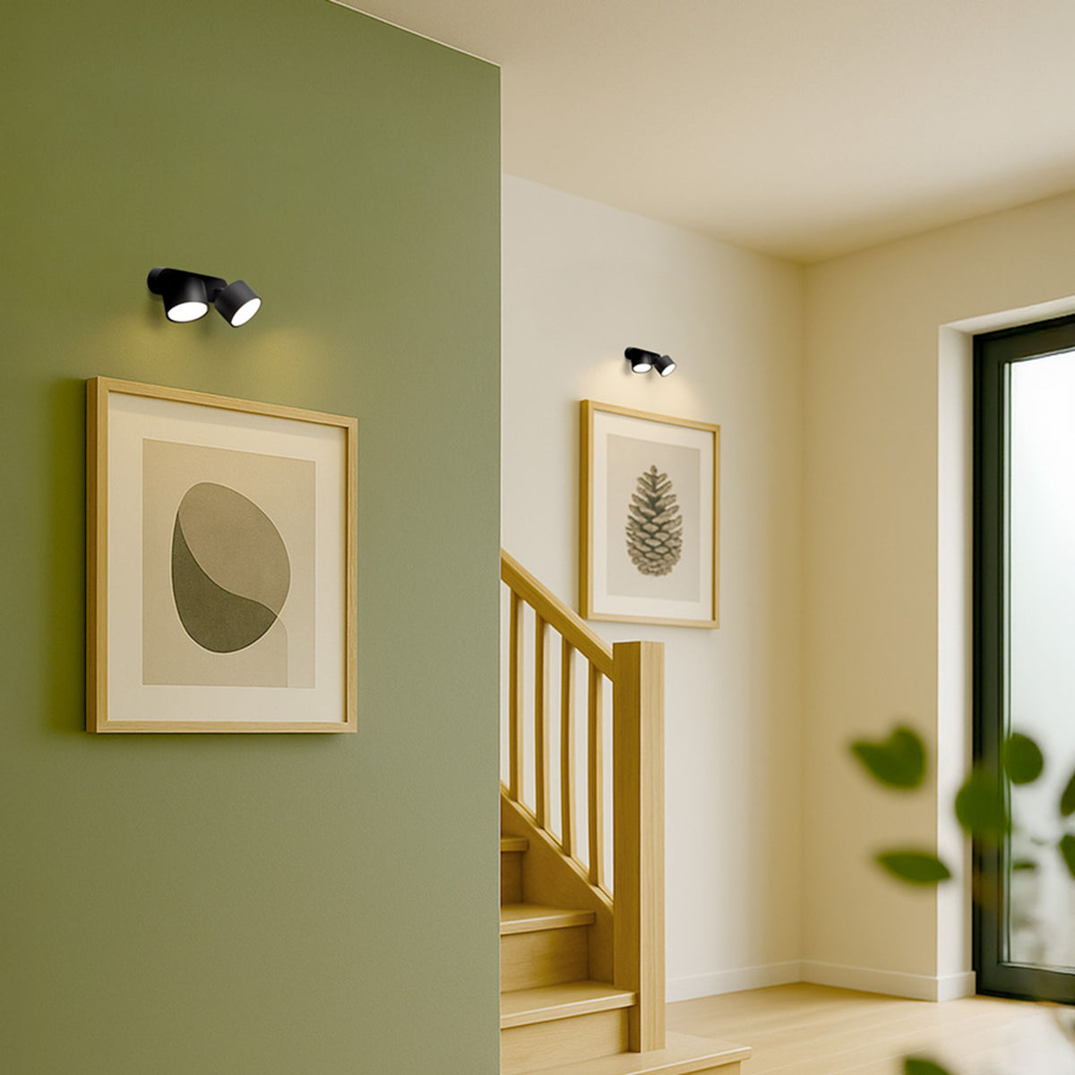 RENDL spotlight PIXEL II surface mounted black 230V LED GX53 2x7W R14405 4
