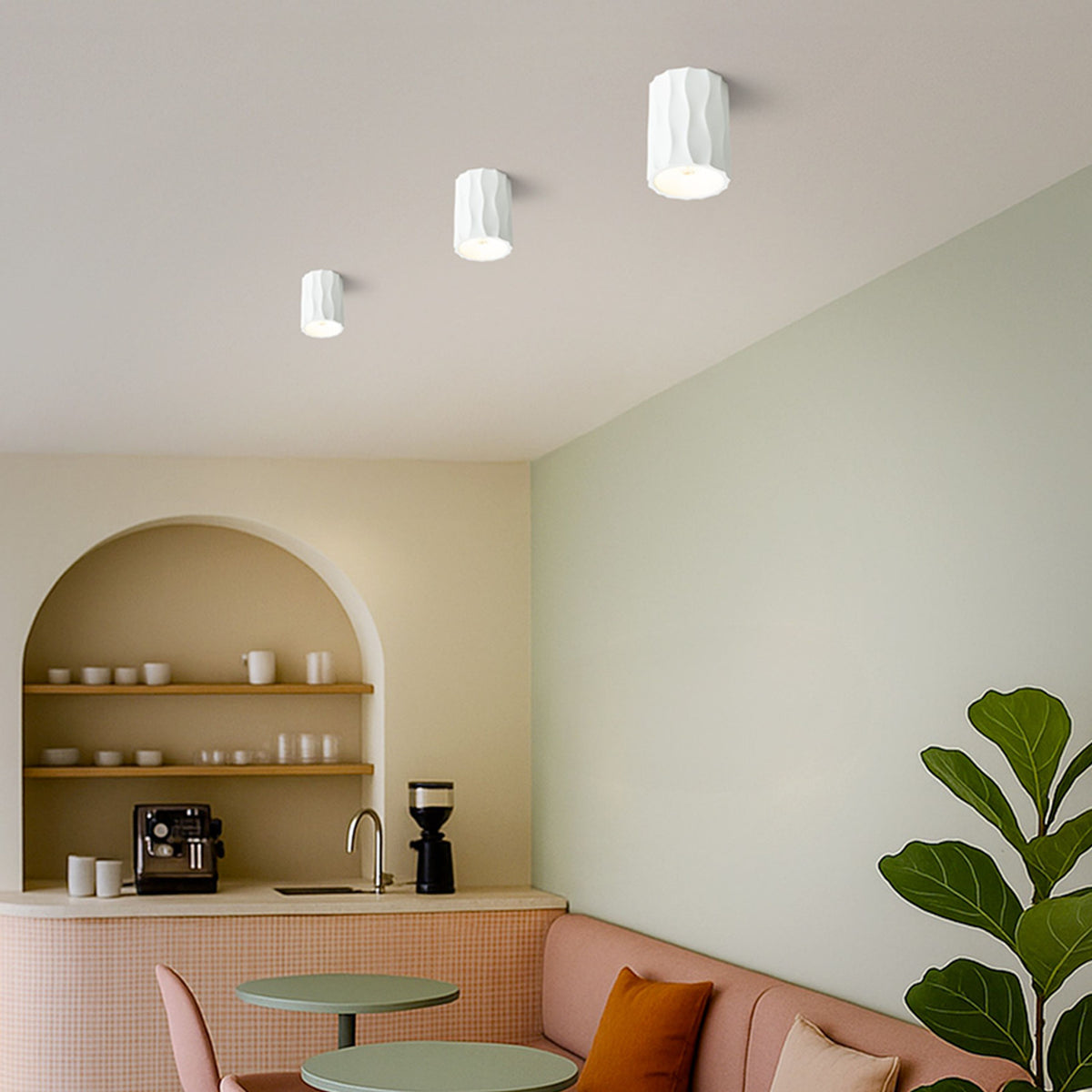 RENDL surface mounted lamp ANGELINA ceiling plaster 230V LED E27 15W R14461 2