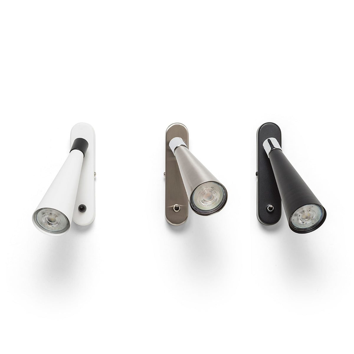 RENDL spotlight ALEXIS wall white/black  230V LED GU10 5W R14465 5