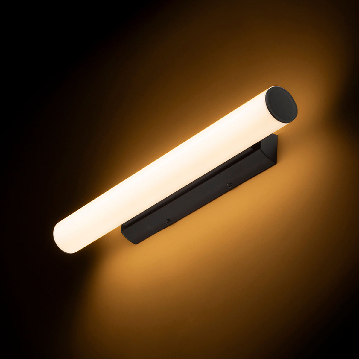RENDL wall lamp RIVIER LED 59 wall black/frosted acrylic 230V LED 18W 3000K R14489 2