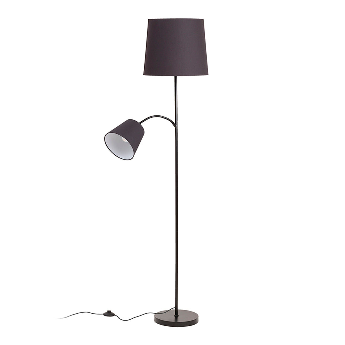 RENDL shades, shade bases, pendent sets PAMPA floor base black 230V LED E27 11+7W R14498 9