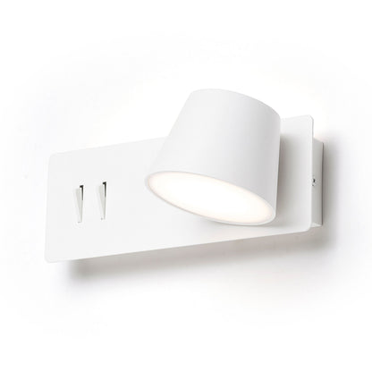 RENDL spotlight AMADEUS wall with backlighting white  230V LED 4+6W  3000K R14521 6