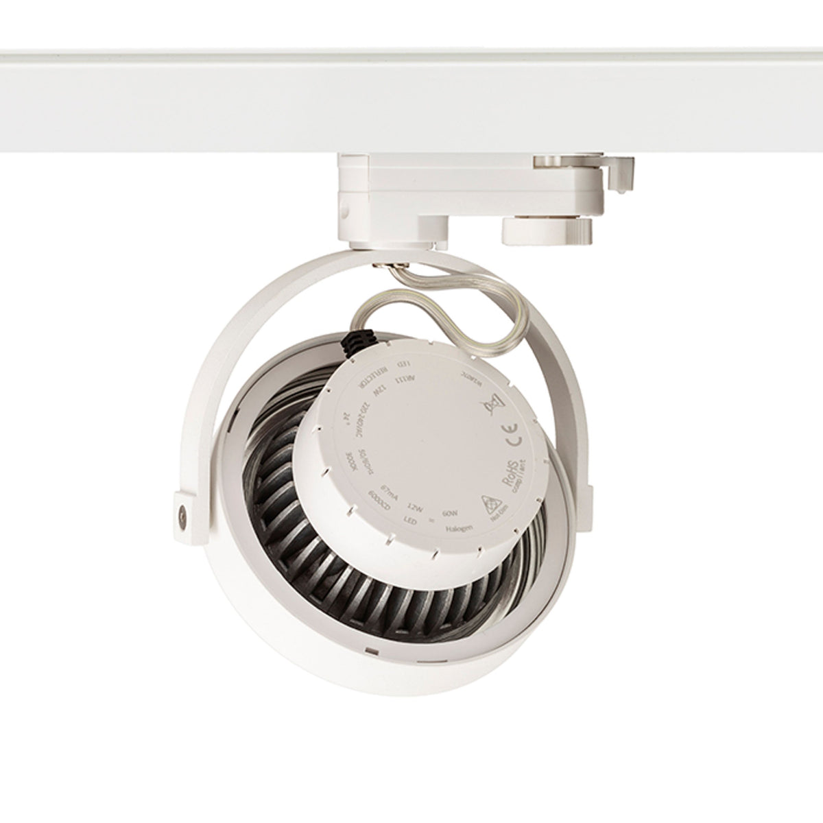 RENDL 3-circuit track system KELLY LED for 3-circuit tracks white 230V LED 12W 24° 3000K R14546 3