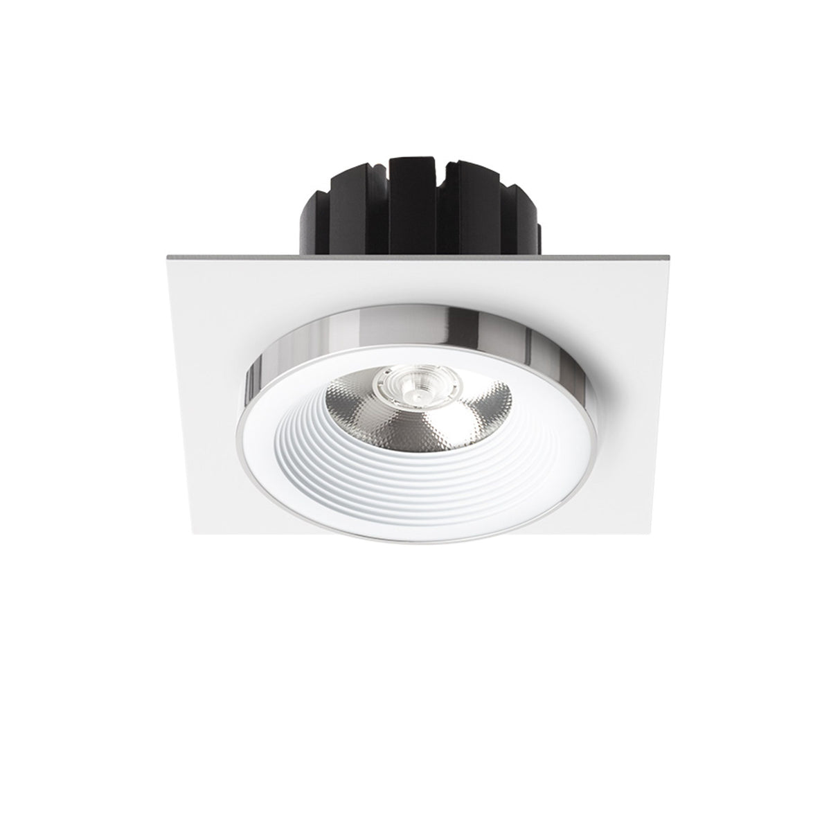 RENDL recessed light SHARM SQ I recessed white chrome 230V LED 10W 24° 3000K R14578 2