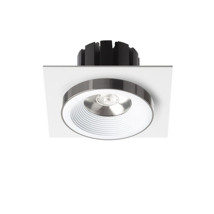 RENDL recessed light SHARM SQ I recessed white black chrome 230V LED 10W 24° 3000K R14579 2