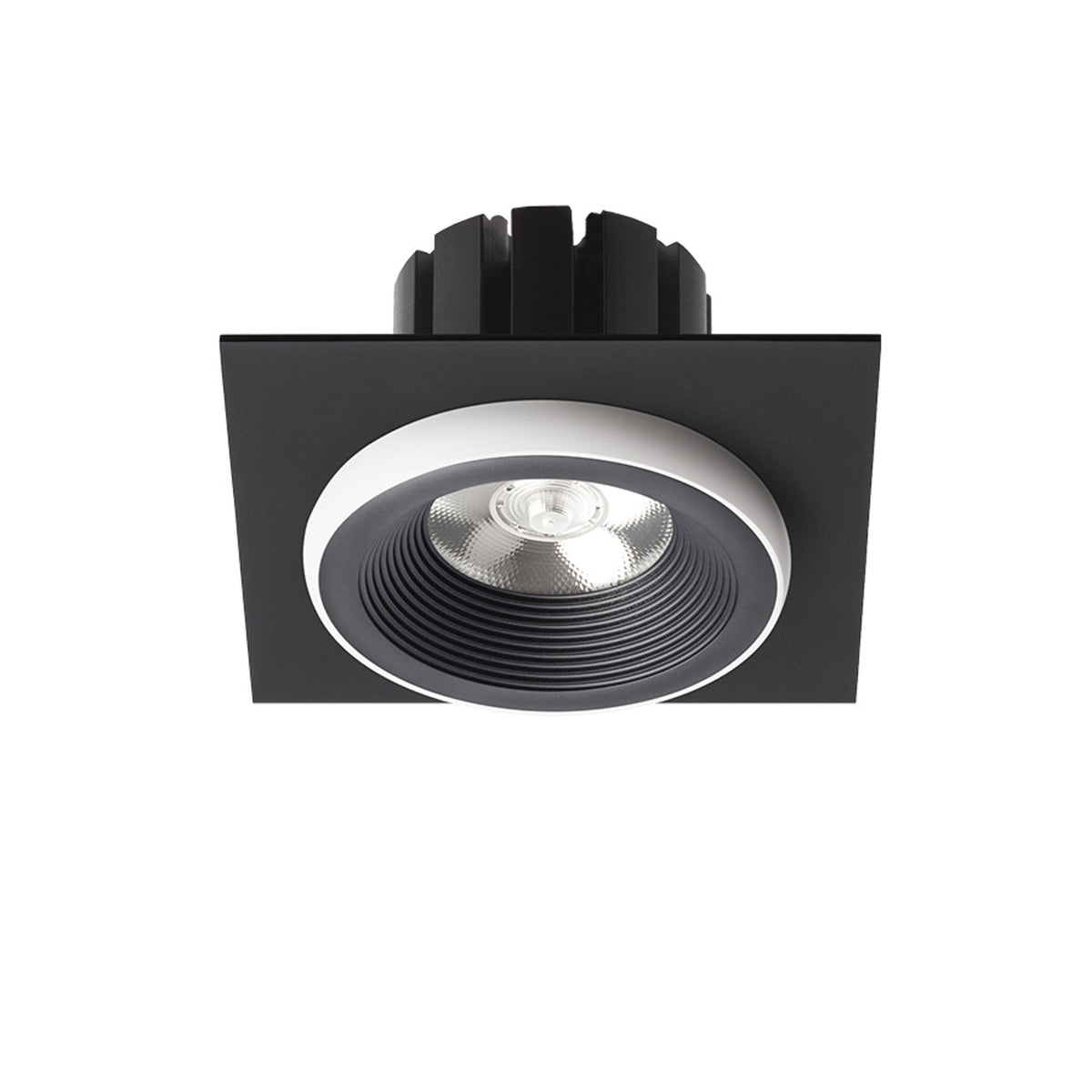 RENDL recessed light SHARM SQ I recessed black/white 230V LED 10W 24° 3000K R14581 2