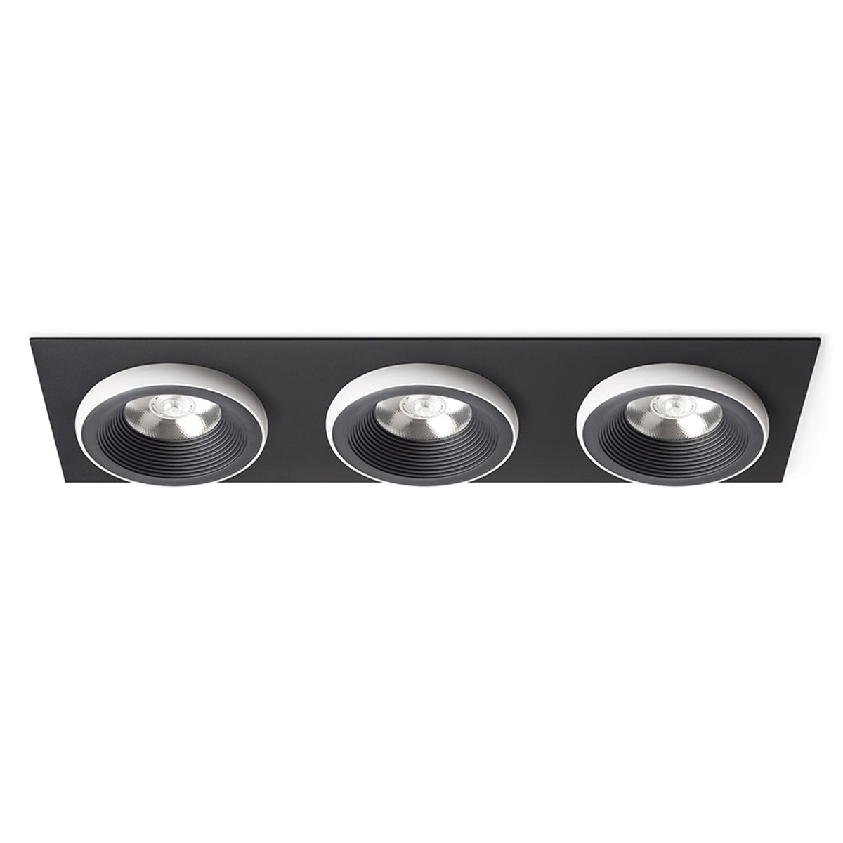 RENDL recessed light SHARM SQ III recessed black/white 230V LED 3x10W 24° 3000K R14589 1