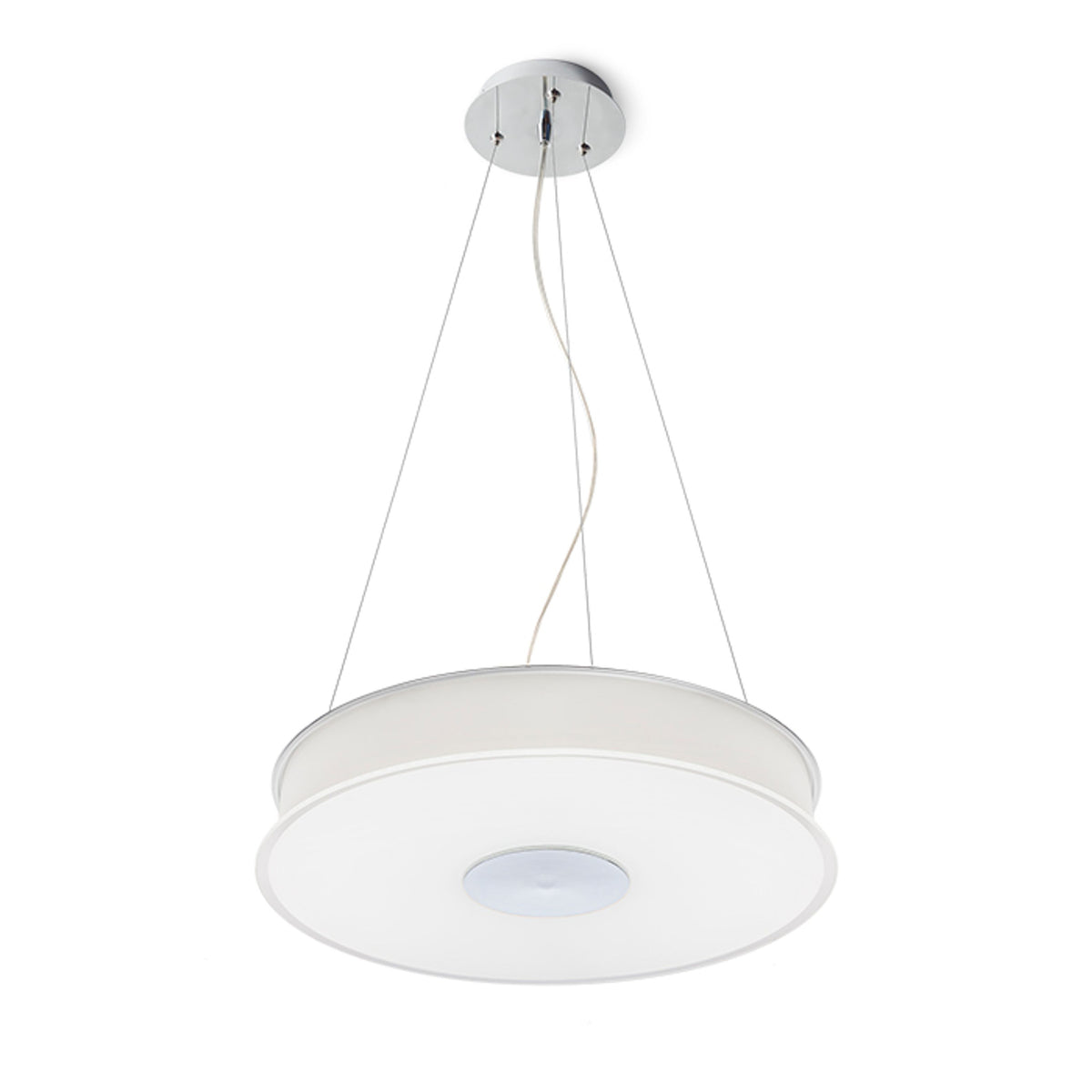 RENDL pendant lamp ASTERI LED pendant satinated glass/chrome 230V LED 35W 3000K R14620 1